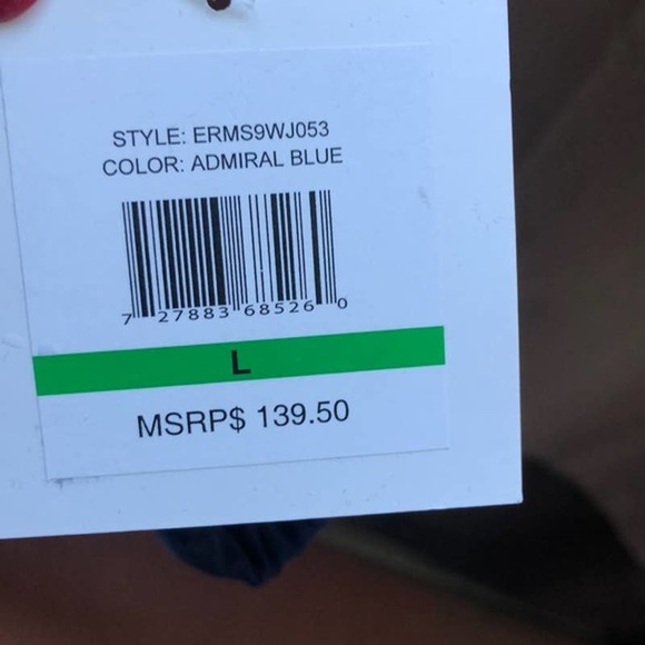 Ellen Tracy Blue Jacket Wind Breaker Zip Up Spring Fall Casual Size L - Picture 6 of 12